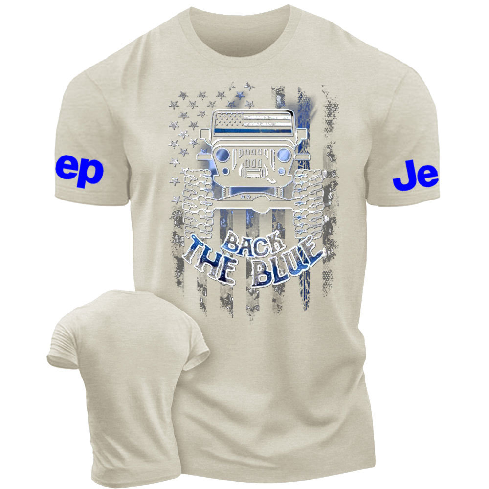 Jp Flag Back The Blue Men T-Shirt
