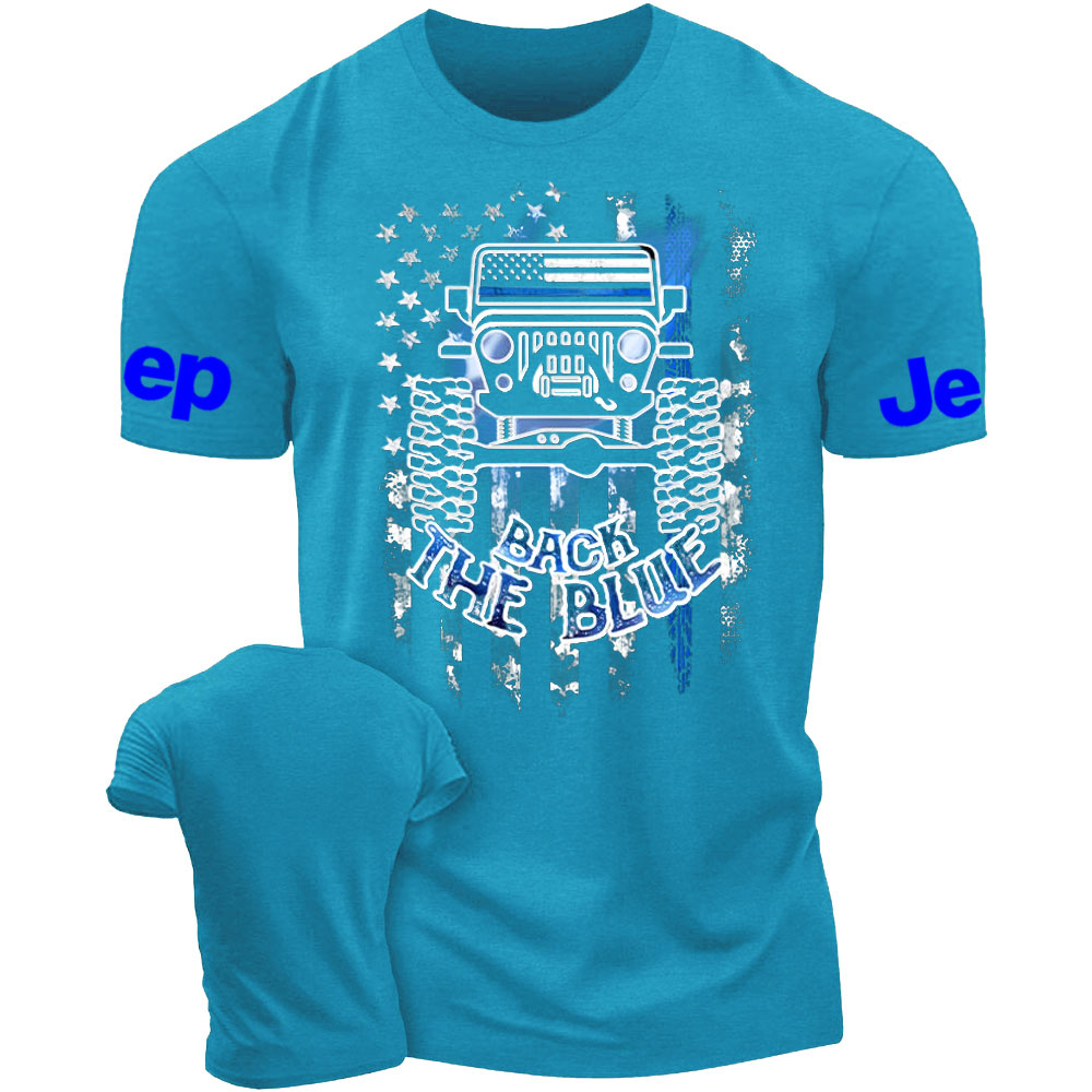 Jp Flag Back The Blue Men T-Shirt