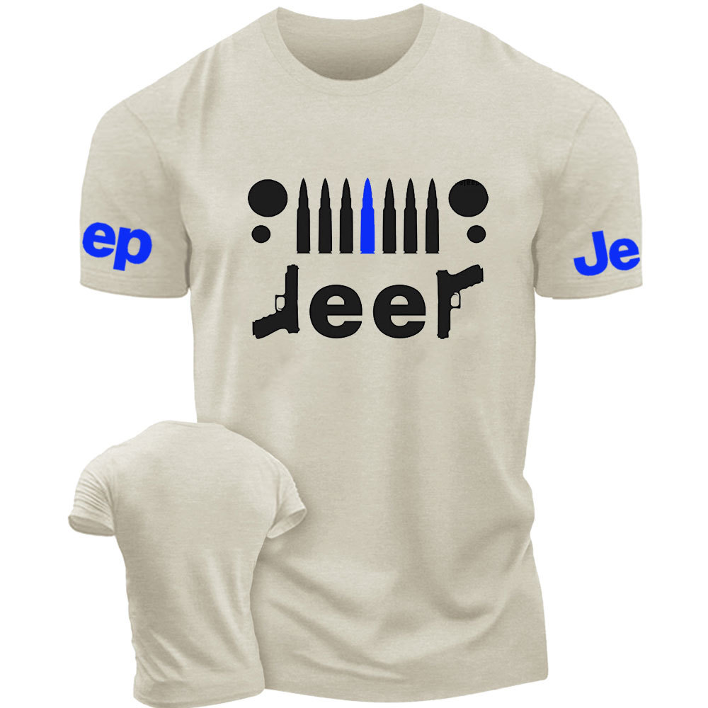 Police Equipment Car Jp Blue Design T-Shirt