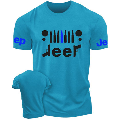 Police Equipment Car Jp Blue Design T-Shirt