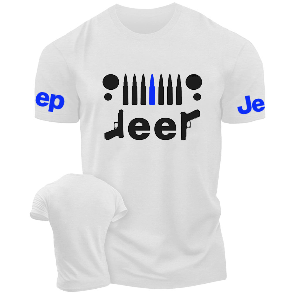 Police Equipment Car Jp Blue Design T-Shirt
