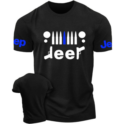 Police Equipment Car Jp Blue Design T-Shirt