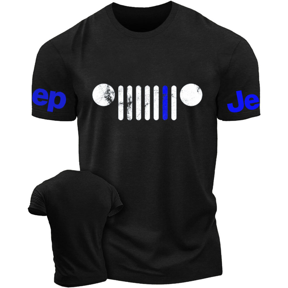 Jp Grille Police Blue Line T-Shirt