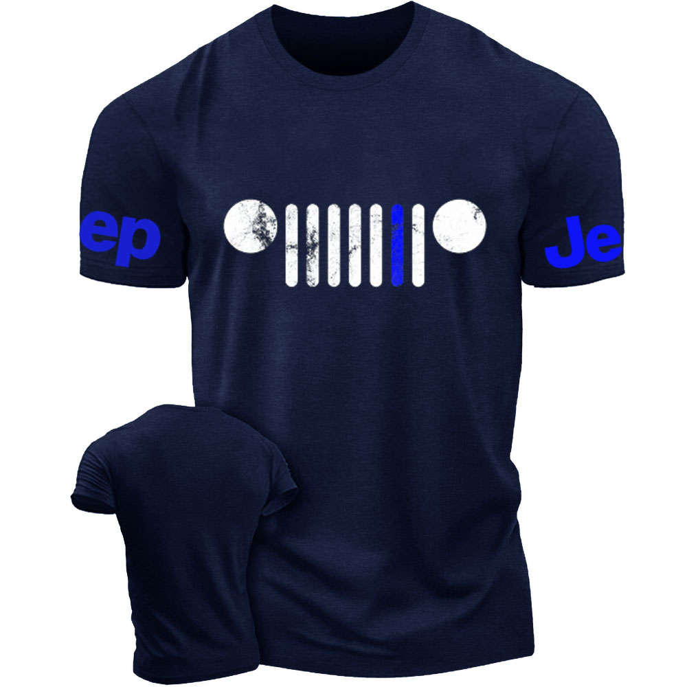 Jp Grille Police Blue Line T-Shirt
