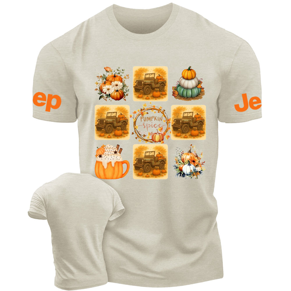 Vintage WWII Willys Jp Pumpkin Spice Veteran T-shirt