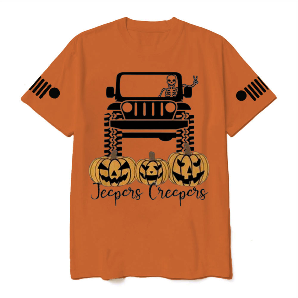 Halloween Jpers Creepers Family Pumpkin Skeleton Jp T-Shirt