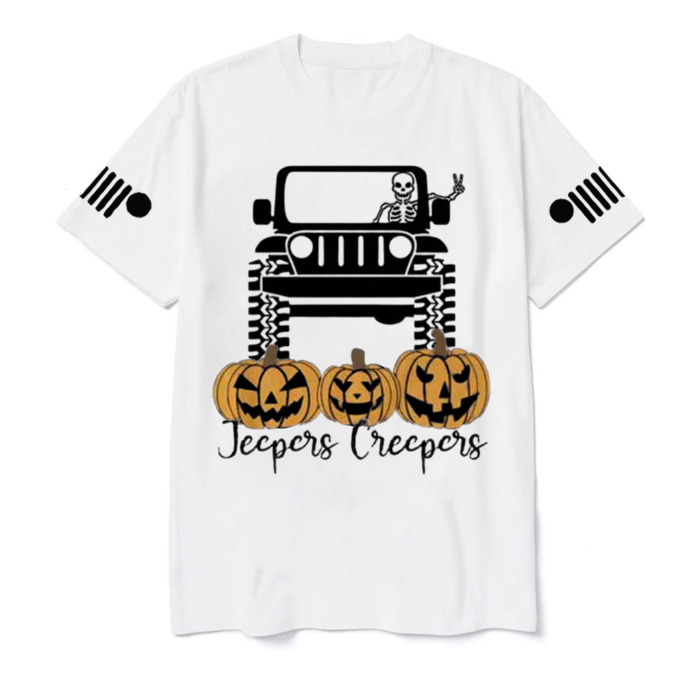 Halloween Jpers Creepers Family Pumpkin Skeleton Jp T-Shirt