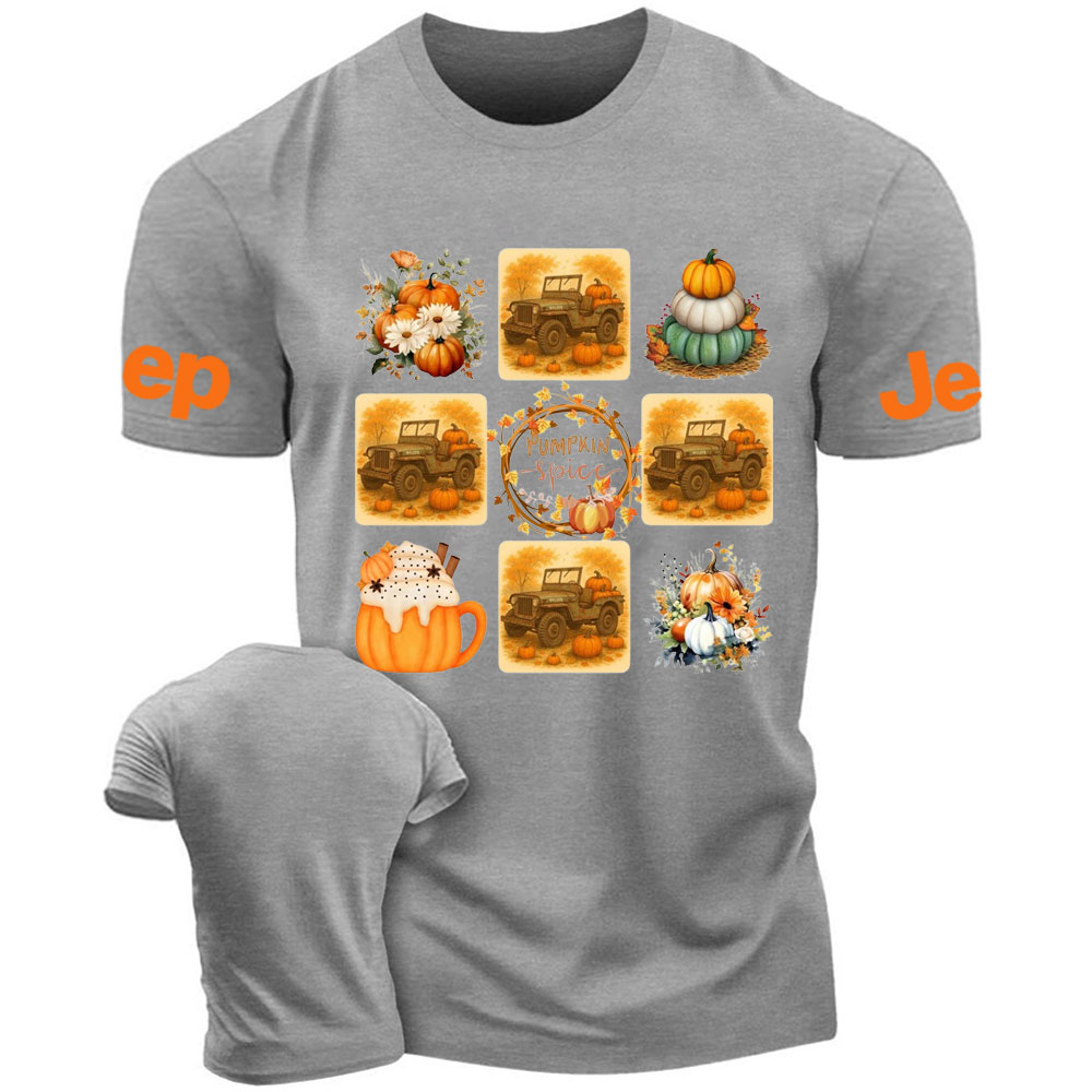 Vintage WWII Willys Jp Pumpkin Spice Veteran T-shirt