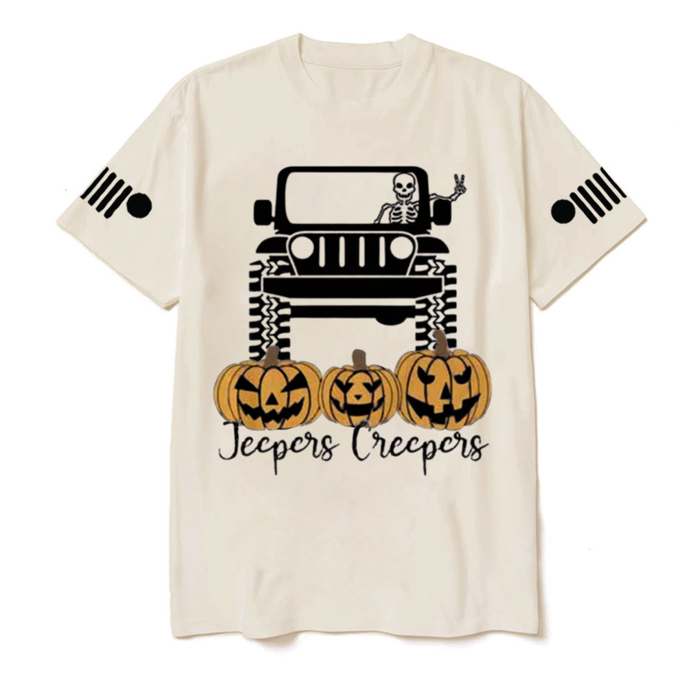 Halloween Jpers Creepers Family Pumpkin Skeleton Jp T-Shirt