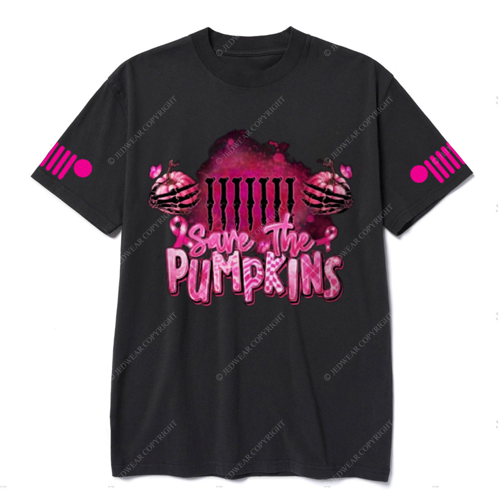 Save The Pumpkin Breast Cancer Awareness Jp T-shirt