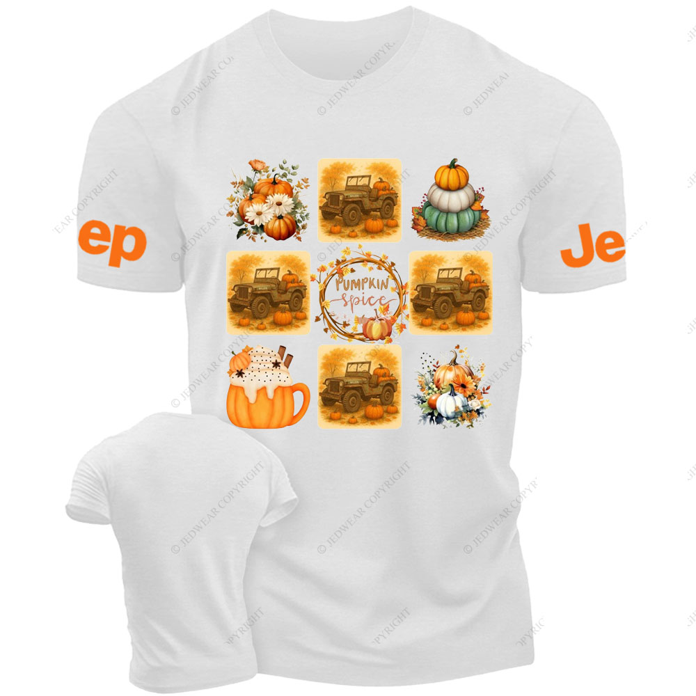 Vintage WWII Willys Jp Pumpkin Spice Veteran T-shirt