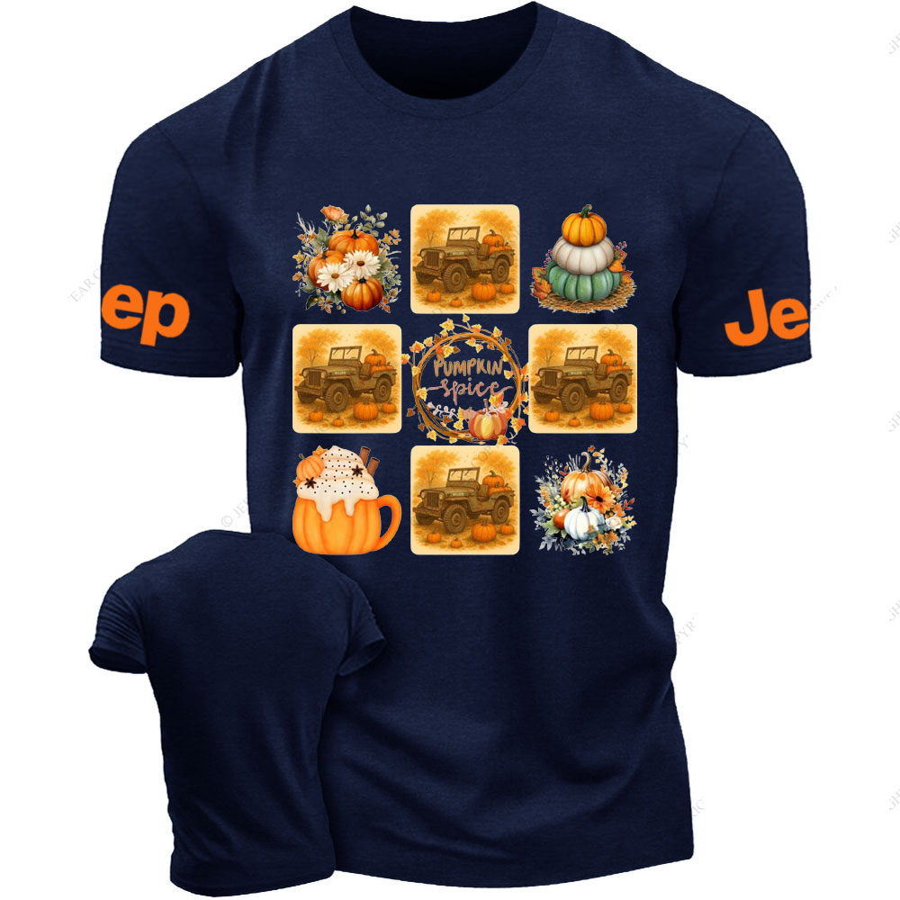 Vintage WWII Willys Jp Pumpkin Spice Veteran T-shirt