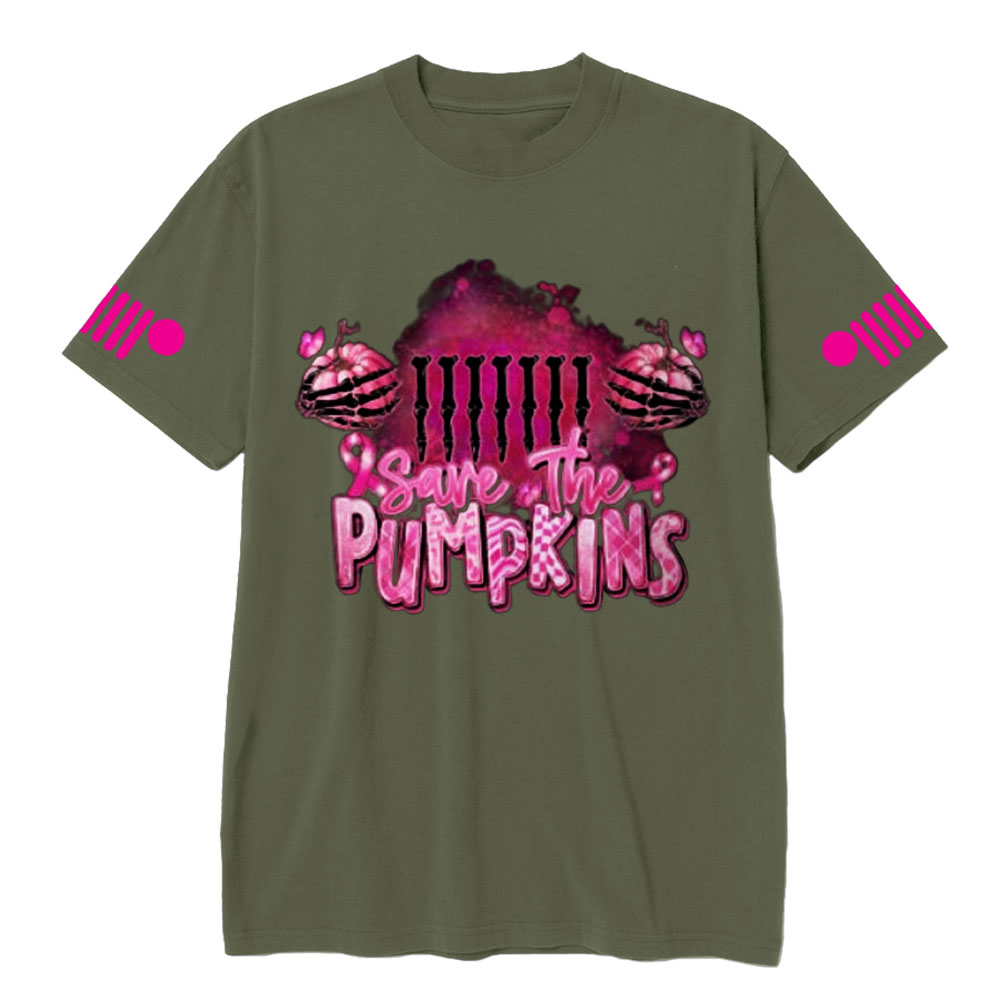 Save The Pumpkin Breast Cancer Awareness Jp T-shirt