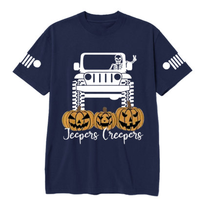 Halloween Jpers Creepers Family Pumpkin Skeleton Jp T-Shirt