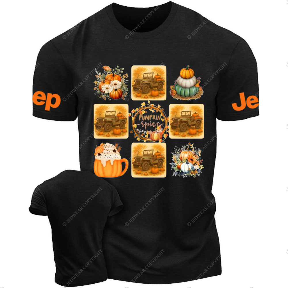 Vintage WWII Willys Jp Pumpkin Spice Veteran T-shirt