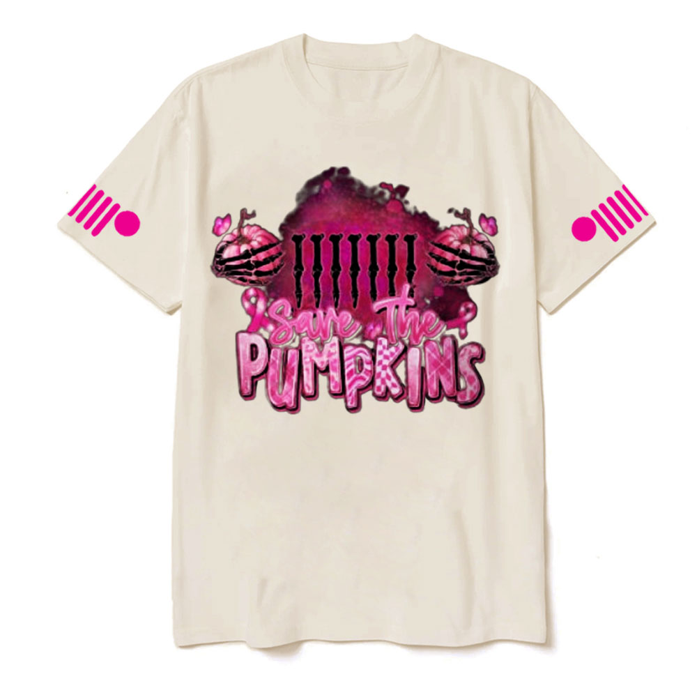 Save The Pumpkin Breast Cancer Awareness Jp T-shirt