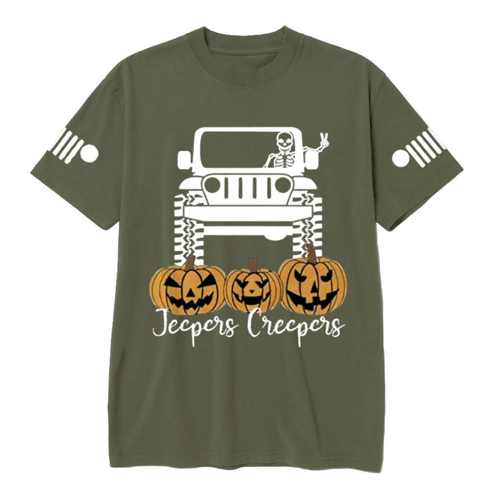 Halloween Jpers Creepers Family Pumpkin Skeleton Jp T-Shirt