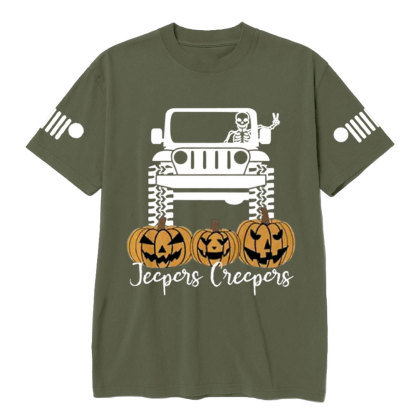 Halloween Jpers Creepers Family Pumpkin Skeleton Jp T-Shirt