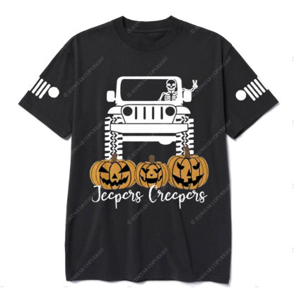 Halloween Jpers Creepers Family Pumpkin Skeleton Jp T-Shirt