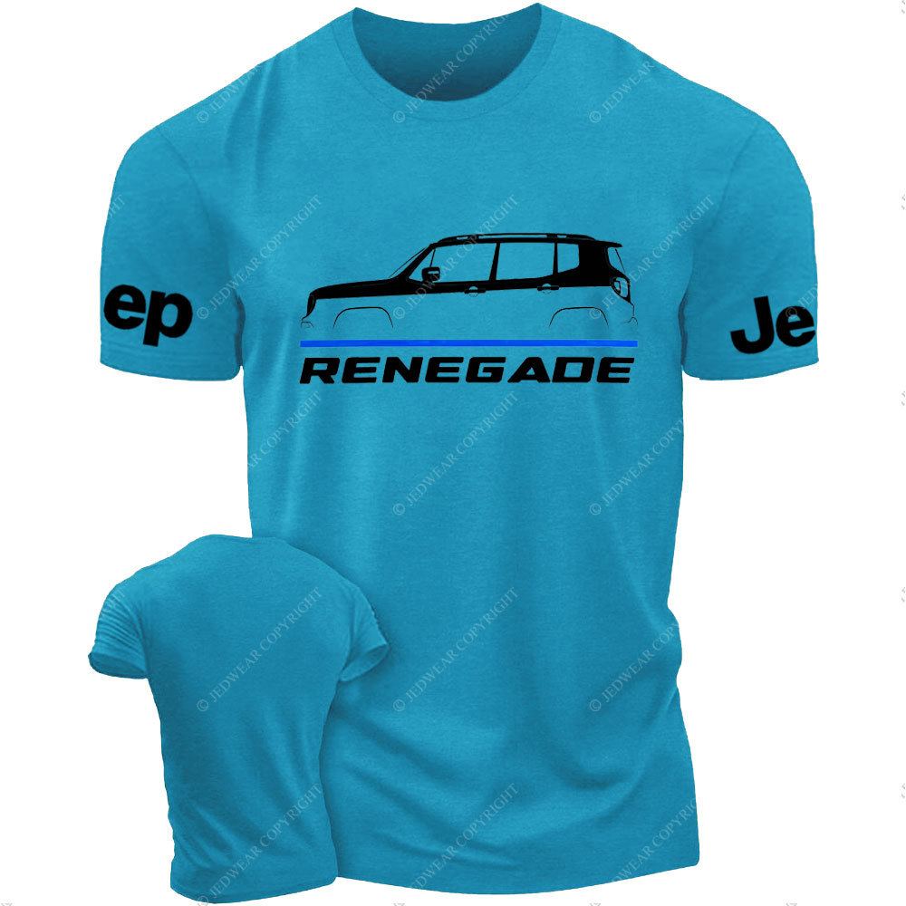Jp Renegade 2015-2022 Car Enthusiast Thin Blue Line Police T-Shirt