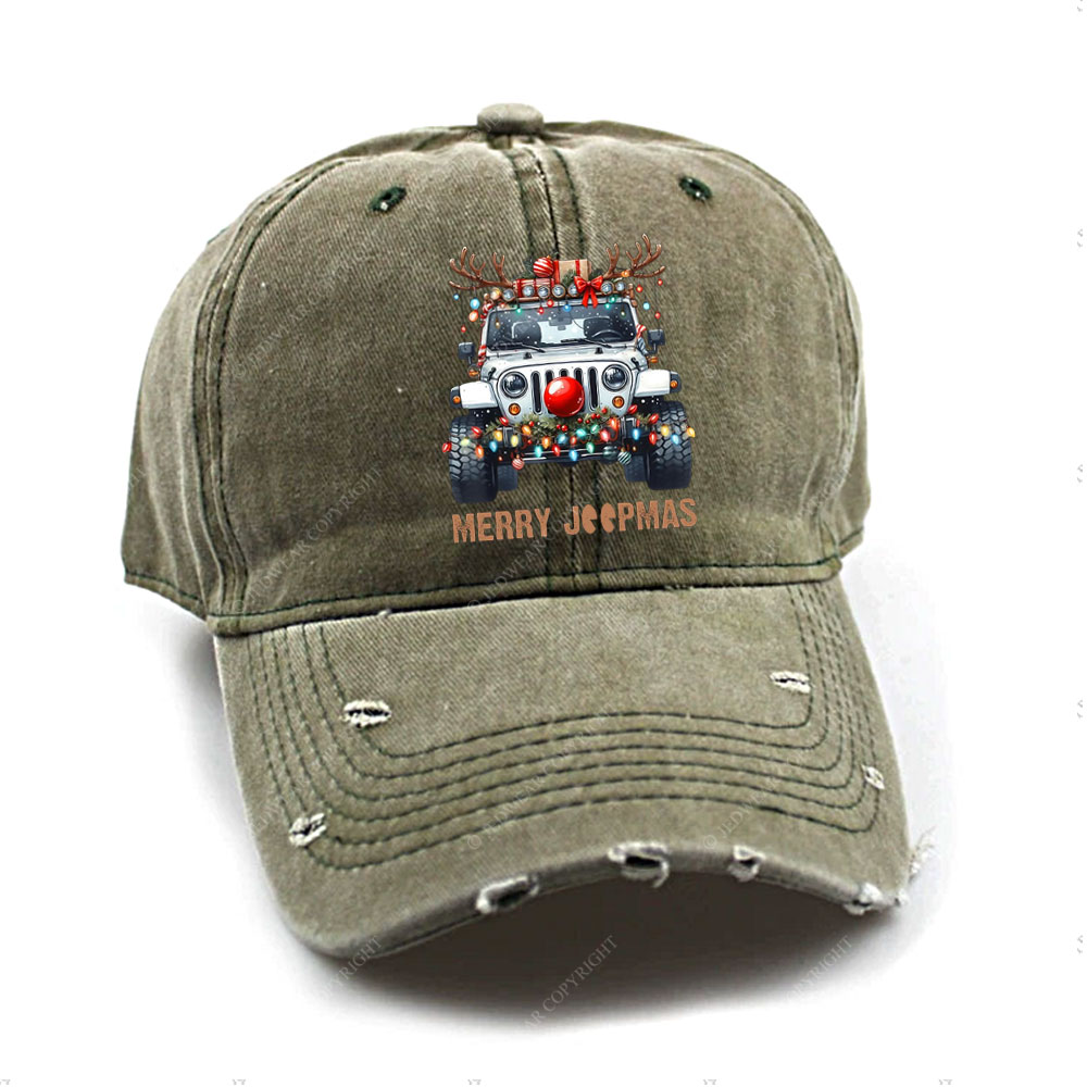 Merry Jpmas Ugly Light Reindeer Christmas Essential Baseball Cap