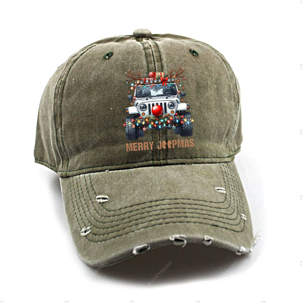 Merry Jpmas Ugly Light Reindeer Christmas Essential Baseball Cap