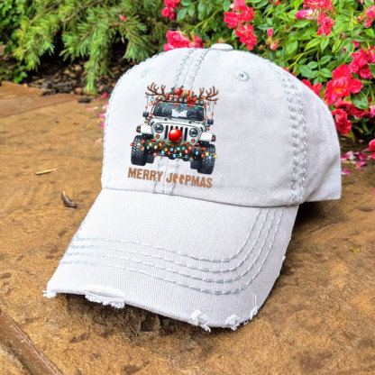 Merry Jpmas Ugly Light Reindeer Christmas Essential Baseball Cap