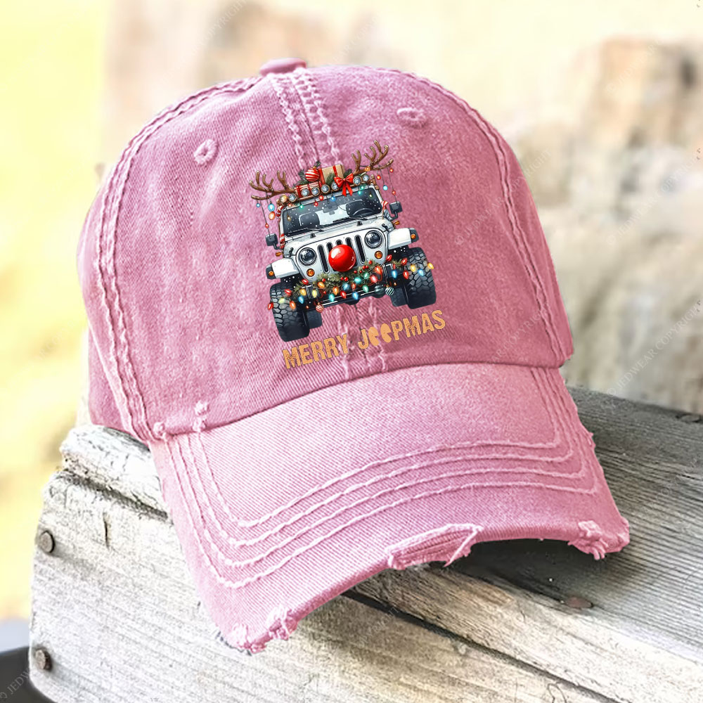 Merry Jpmas Ugly Light Reindeer Christmas Essential Baseball Cap