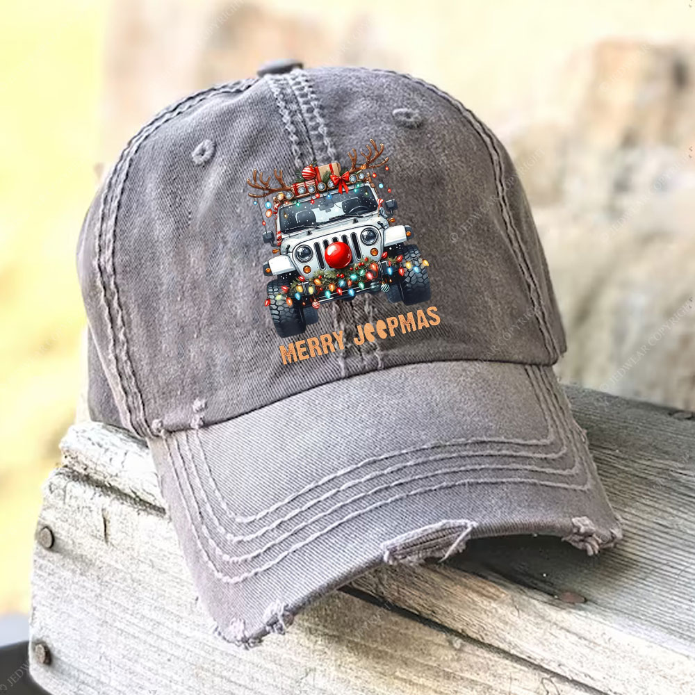 Merry Jpmas Ugly Light Reindeer Christmas Essential Baseball Cap