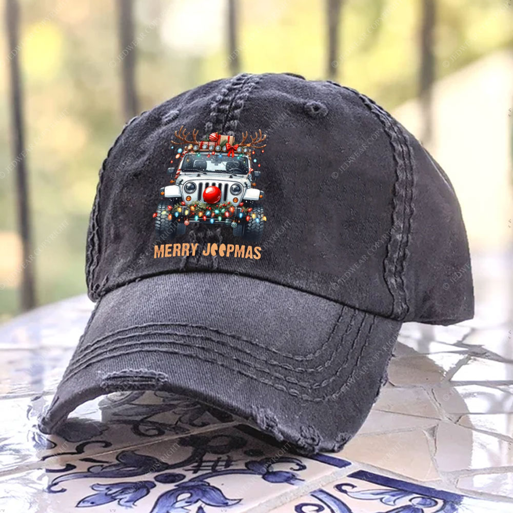 Merry Jpmas Ugly Light Reindeer Christmas Essential Baseball Cap