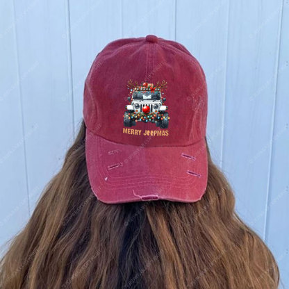 Merry Jpmas Ugly Light Reindeer Christmas Essential Baseball Cap