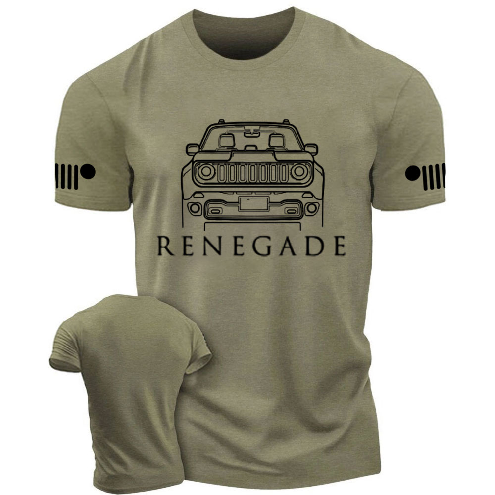 Jp Renegade Car Form White Artwork T-Shirt