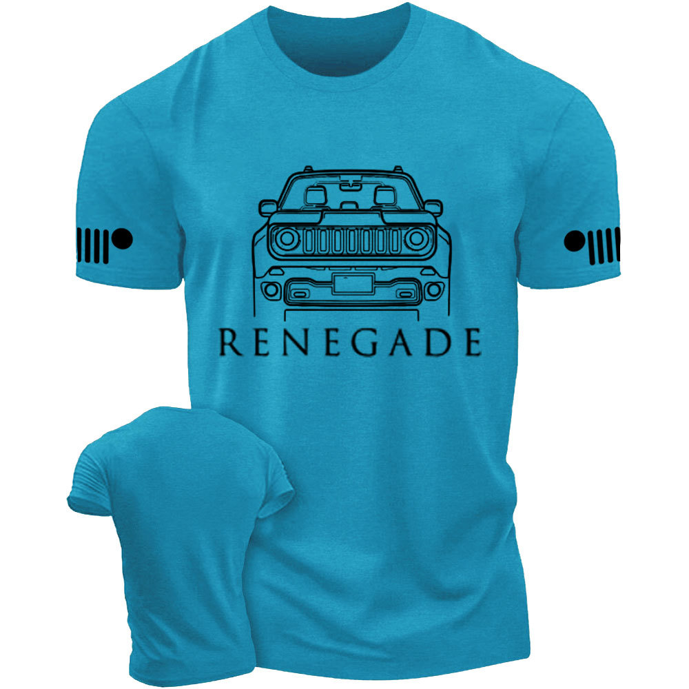 Jp Renegade Car Form White Artwork T-Shirt