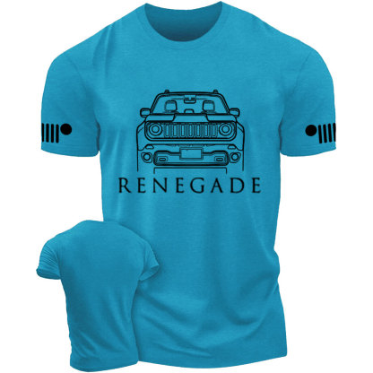 Jp Renegade Car Form White Artwork T-Shirt