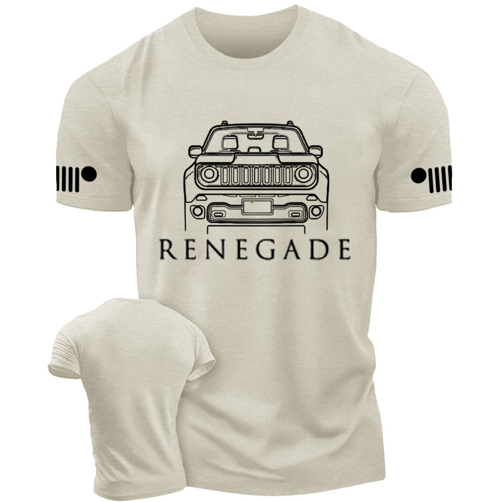 Jp Renegade Car Form White Artwork T-Shirt
