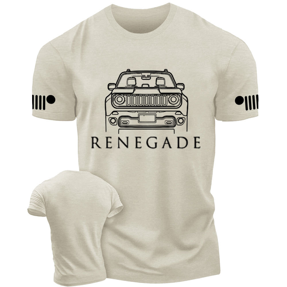 Jp Renegade Car Form White Artwork T-Shirt