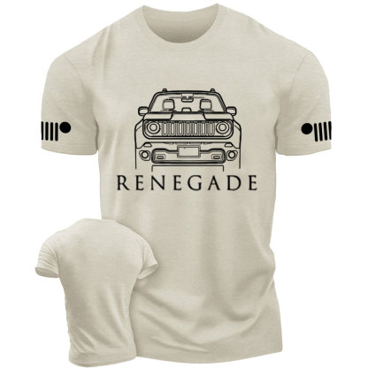 Jp Renegade Car Form White Artwork T-Shirt