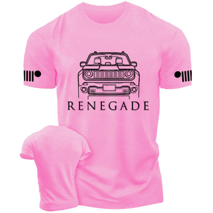 Jp Renegade Car Form White Artwork T-Shirt