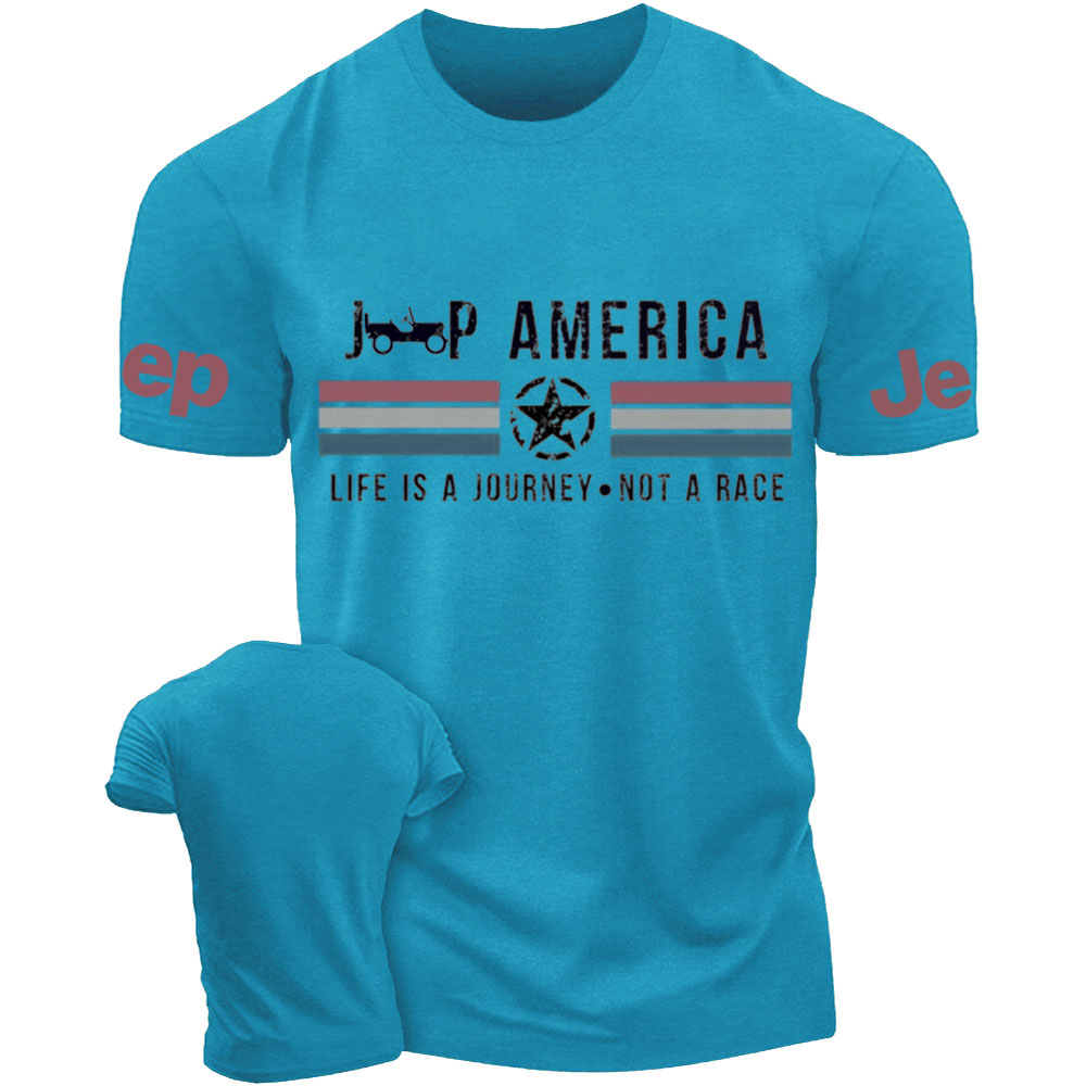 Veteran Gift-Jp America Grunge Star Flag T-Shirt