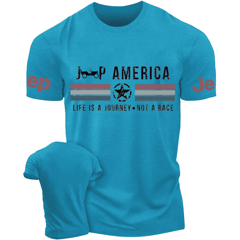 Veteran Gift-Jp America Grunge Star Flag T-Shirt