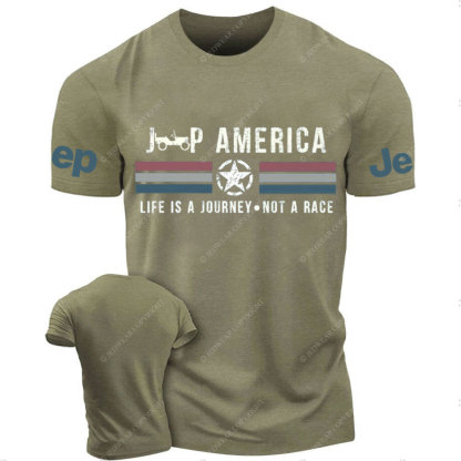 Veteran Gift-Jp America Grunge Star Flag T-Shirt