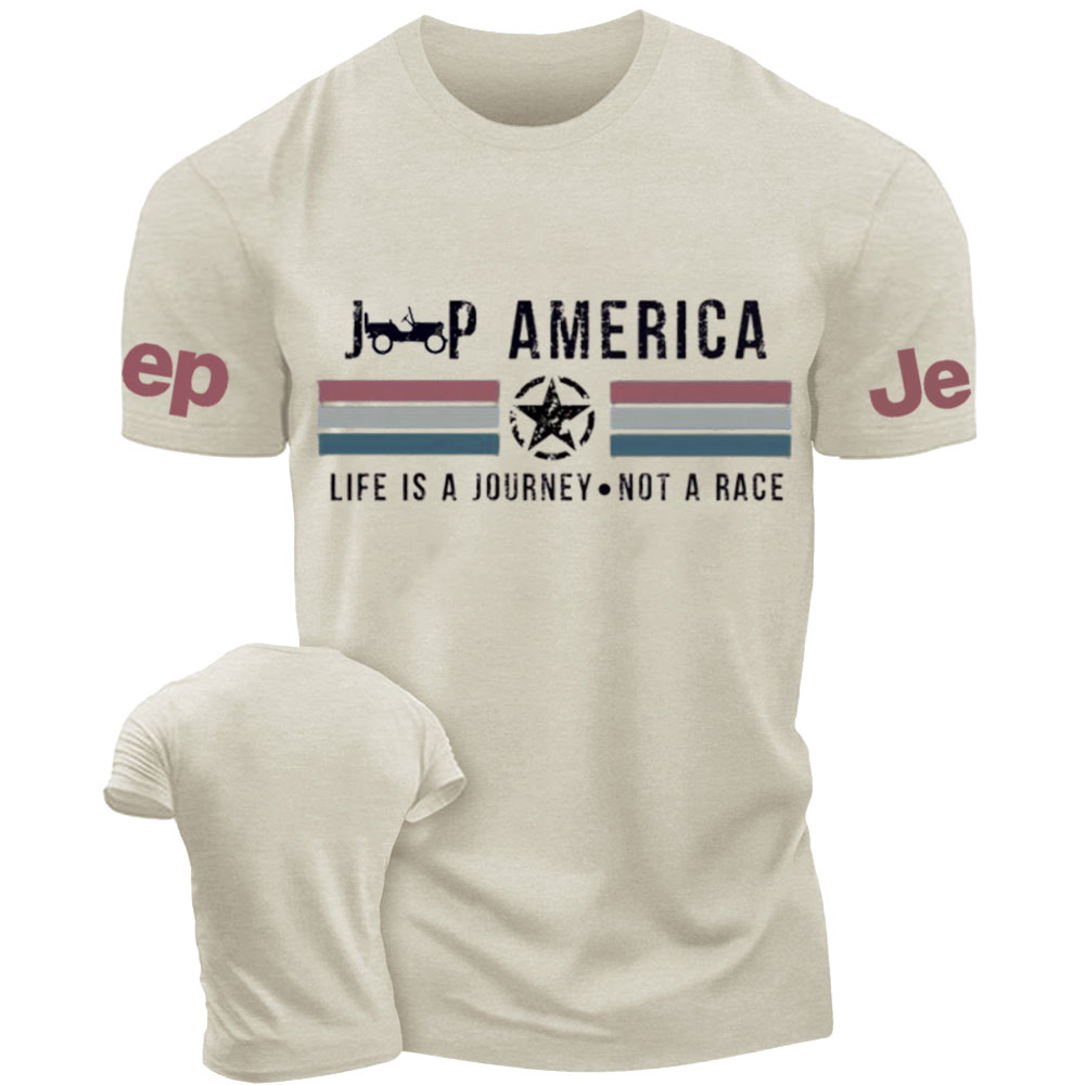 Veteran Gift-Jp America Grunge Star Flag T-Shirt