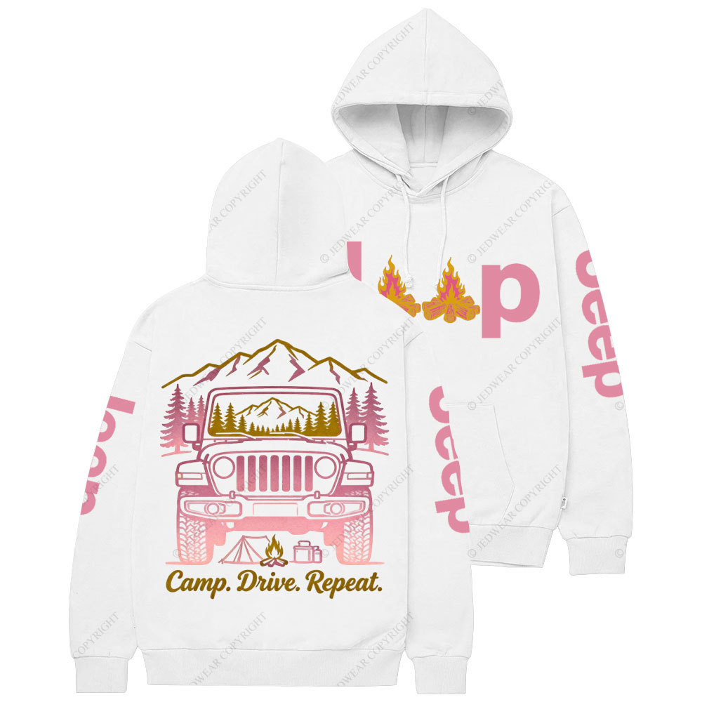 Camp Drive Reapet Jp Girl Casual Hoodie