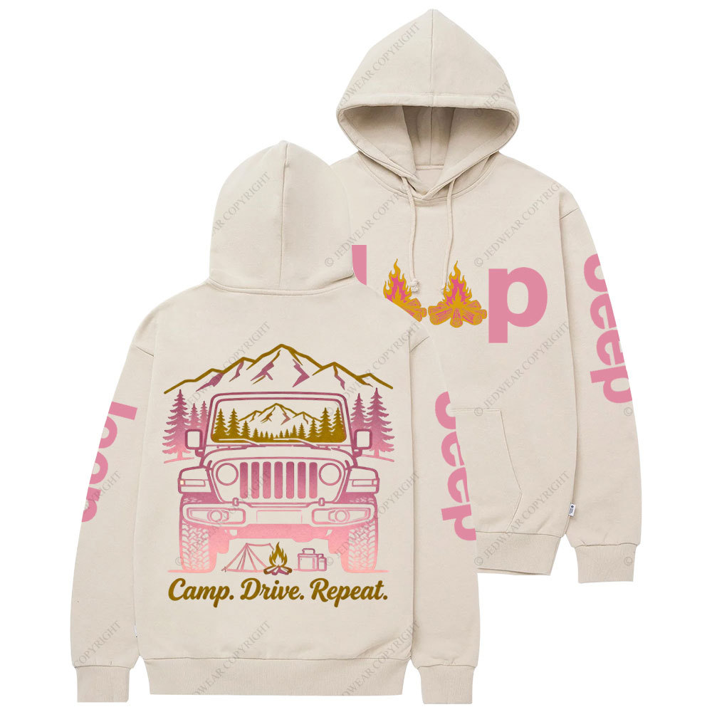 Camp Drive Reapet Jp Girl Casual Hoodie