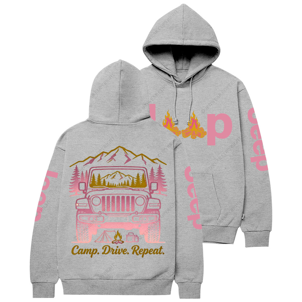 Camp Drive Reapet Jp Girl Casual Hoodie