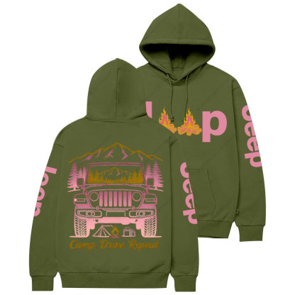 Camp Drive Reapet Jp Girl Casual Hoodie