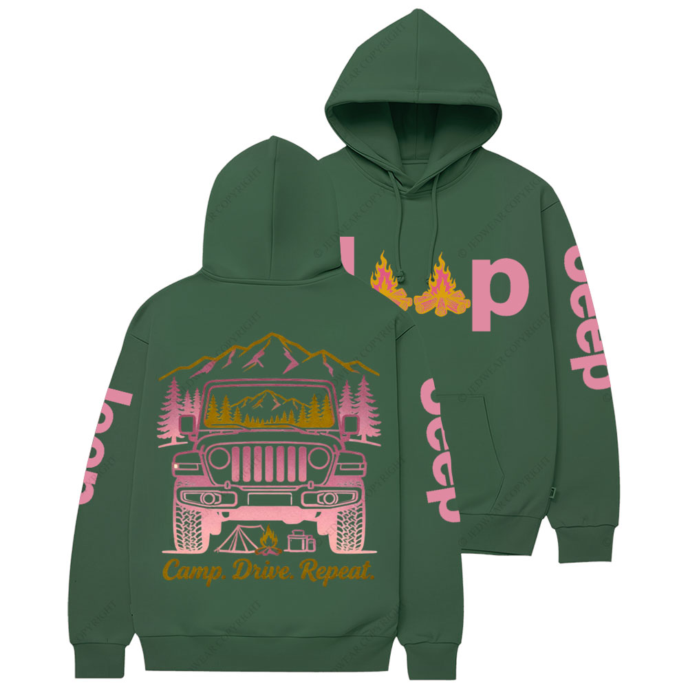 Camp Drive Reapet Jp Girl Casual Hoodie
