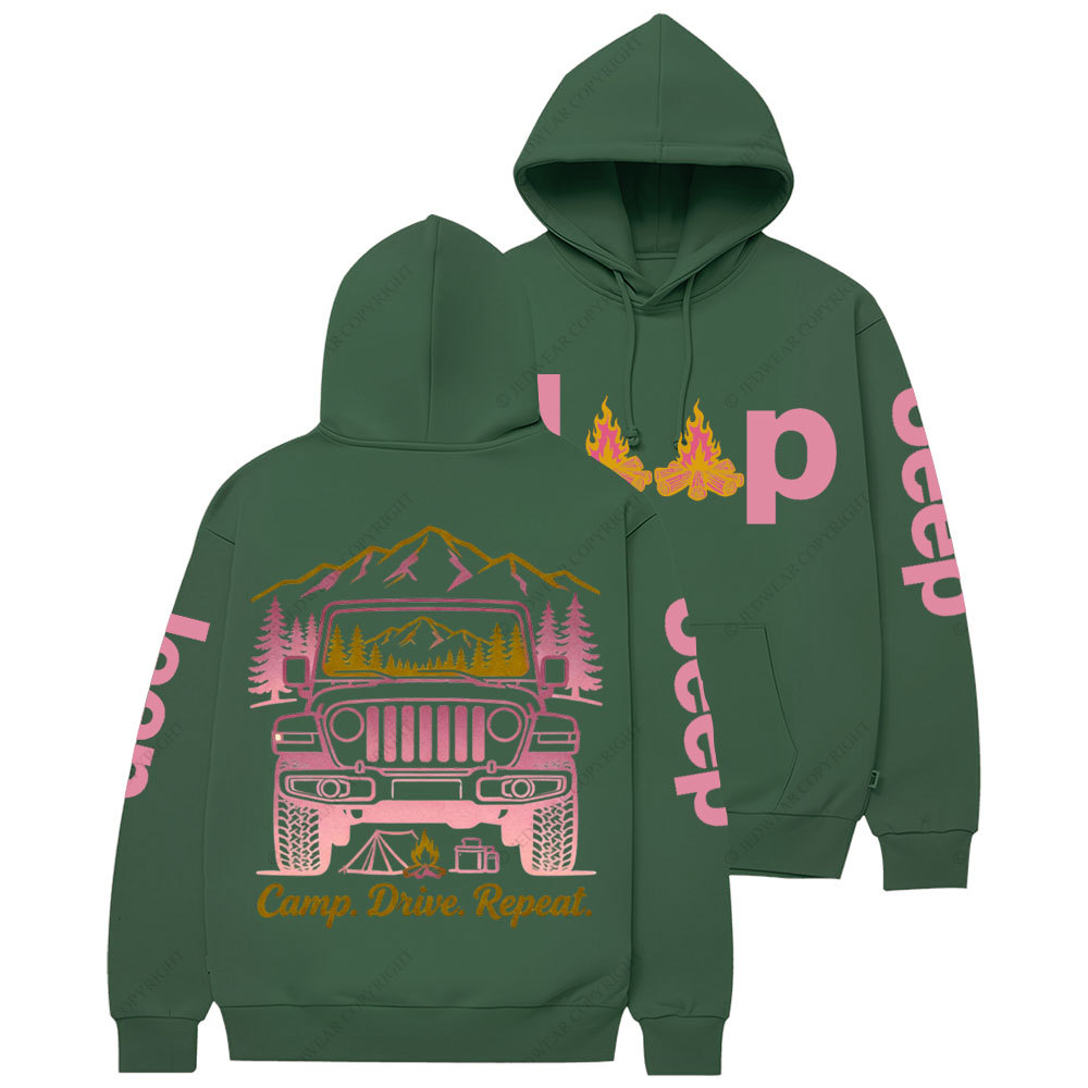 Camp Drive Reapet Jp Girl Casual Hoodie