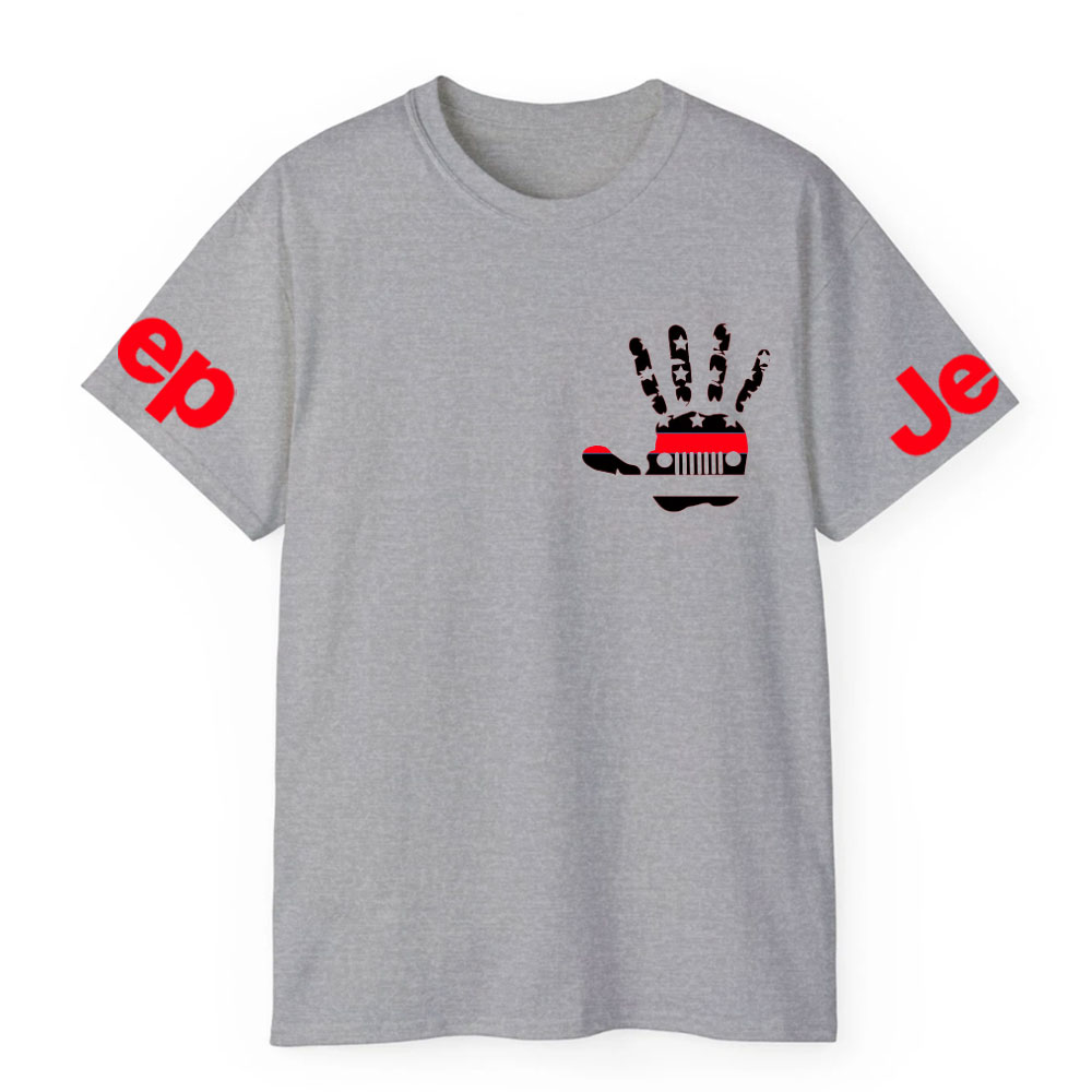 Jp Wave Firefighter Red Line US Flag T-Shirt