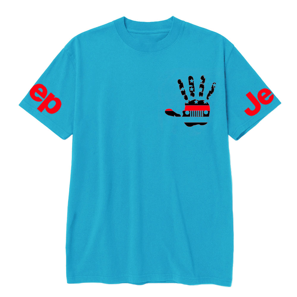 Jp Wave Firefighter Red Line US Flag T-Shirt